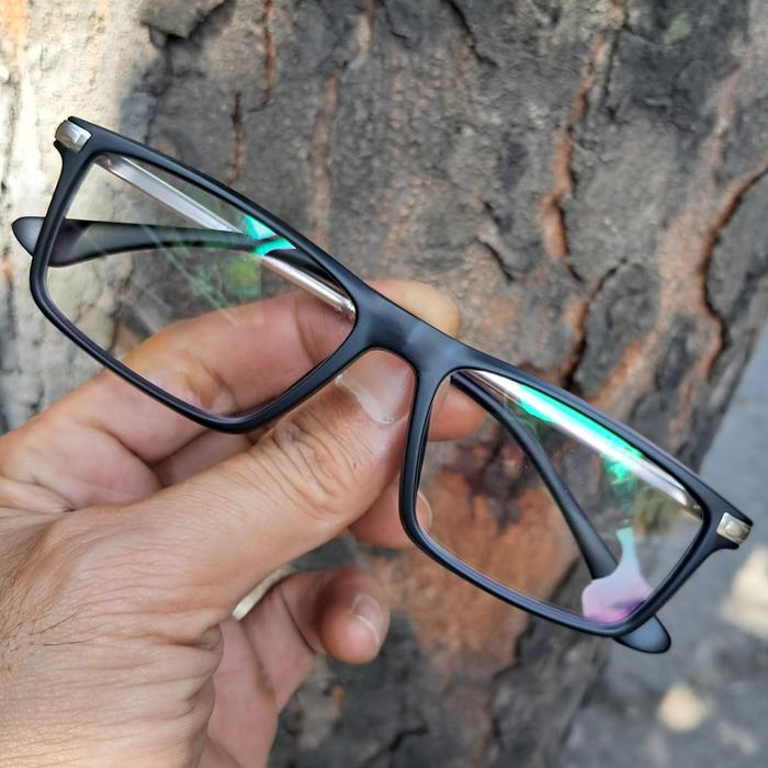 kacamata lensa progresif baca dan jalan photocromic blueray  bluecromic antiradiasi frame full MO154