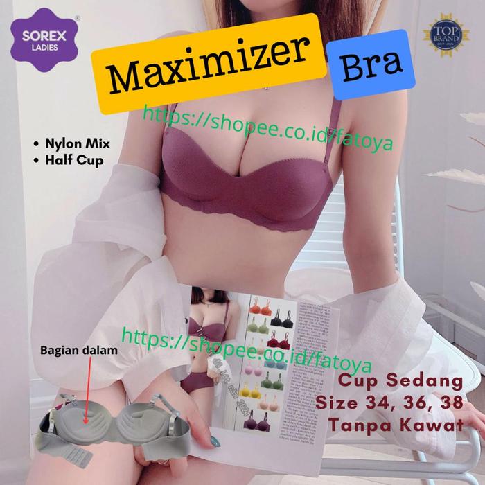 SOREX Bh Push Up Maximizer Bra Busa Tebal Tanpa Kawat Size 34 - 38