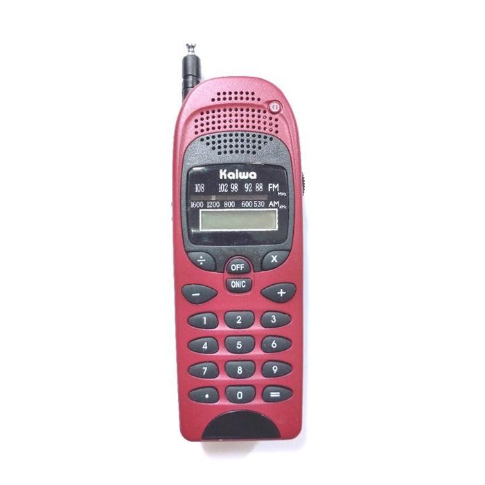 Radio FM Auto Scan Radio Mini Radio Bentuk Handphone Free Baterai