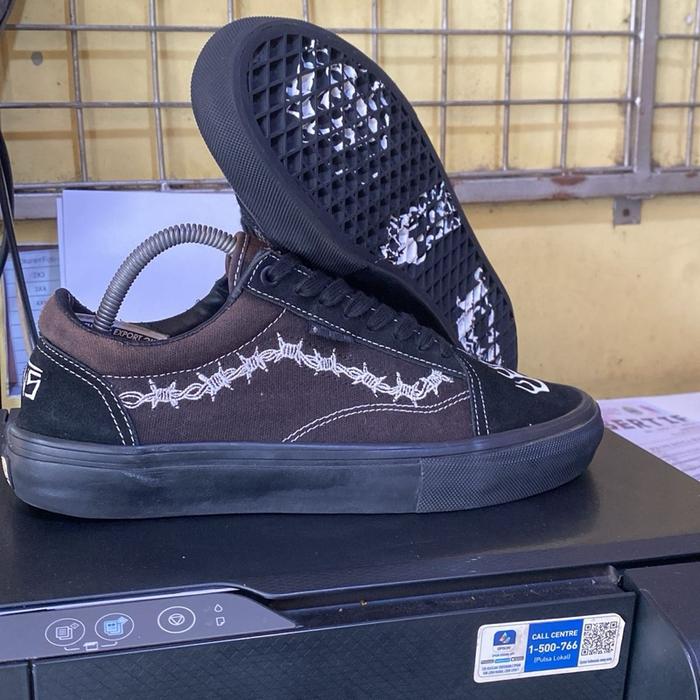 Elijah berle x vans skate old school black