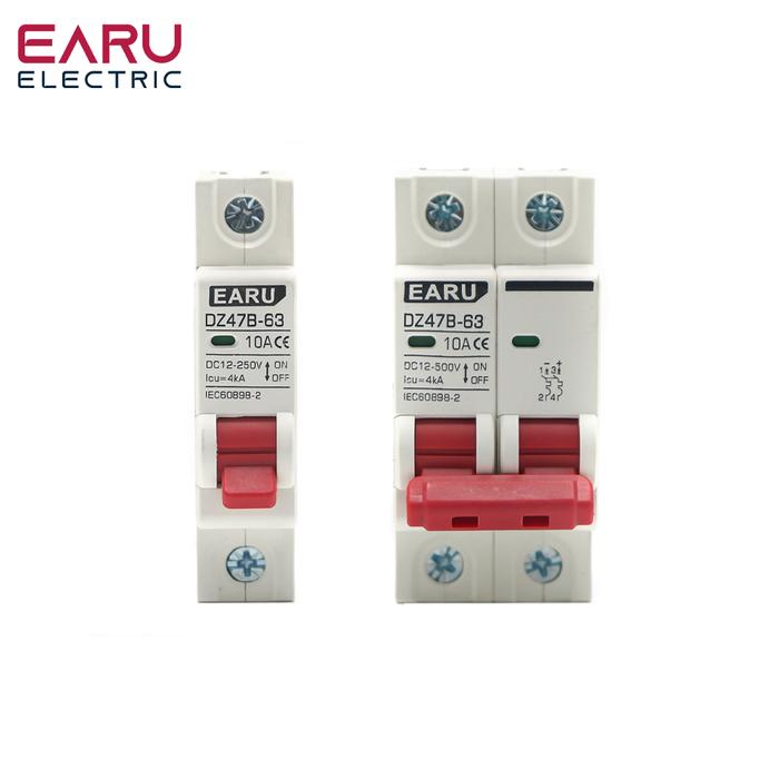 DC12V 24V 48V 36V DC MCB Battery Car Protector Mini Circuit Breaker