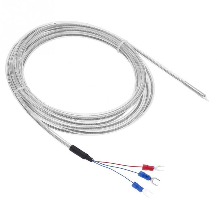 PT100 Thermocouple Sensor 0-200 ℃ Rentang 5 M 3 Wire Sensor