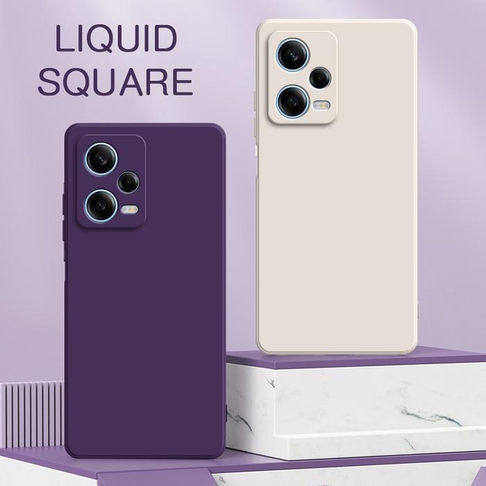 Original Square Liquid Phone Case for Xiaomi Redmi 12C Note 12 Pro
