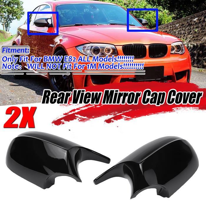 2x Rearview mirror cover E90 E91 E92 E93 Car side mirror cover is