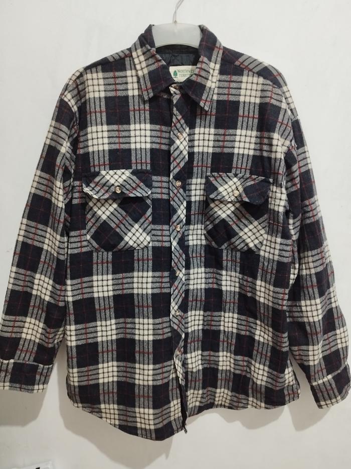 TKTT 001 - KEMEJA FLANEL LENGAN PANJANG JAKET FLANEL TEBAL PRIA