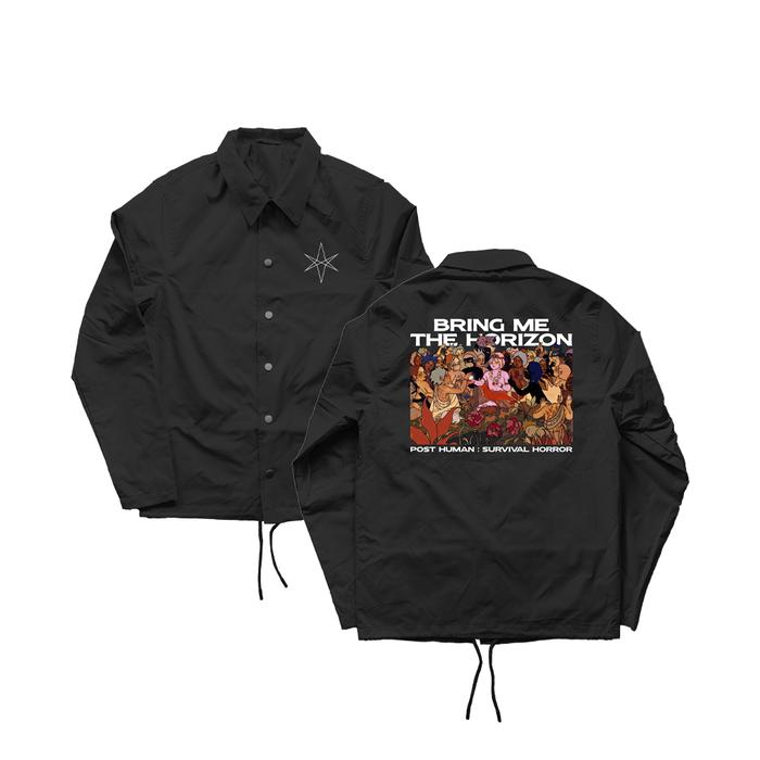 WINDBREAKER COACH JACKET BAND BRING ME THE HORIZON | JAKET PRIA WANITA BMTH BAHAN PARASUT WATERPROOF