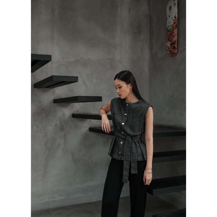 Maven Top Denim Atasan Casual
