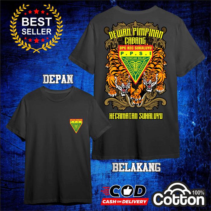Kaos Anak ppsi persatuanpencak silat indonesia bisa request logo cabang pencak andadengan Kerah Oblo