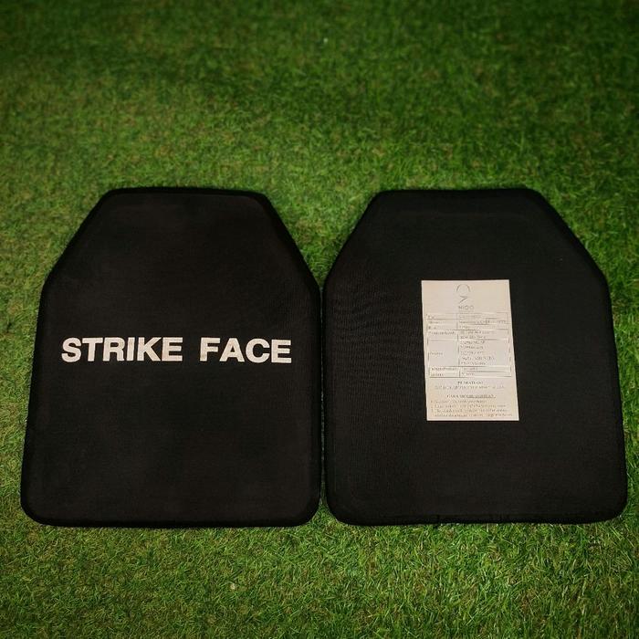 PLAT BAJA STRIKE FACE DAN J-FORCE ANTI PELURU LEVEL 4 UNTUK BODY VEST/ROMPI TNI POLRI ORIGINAL 100%