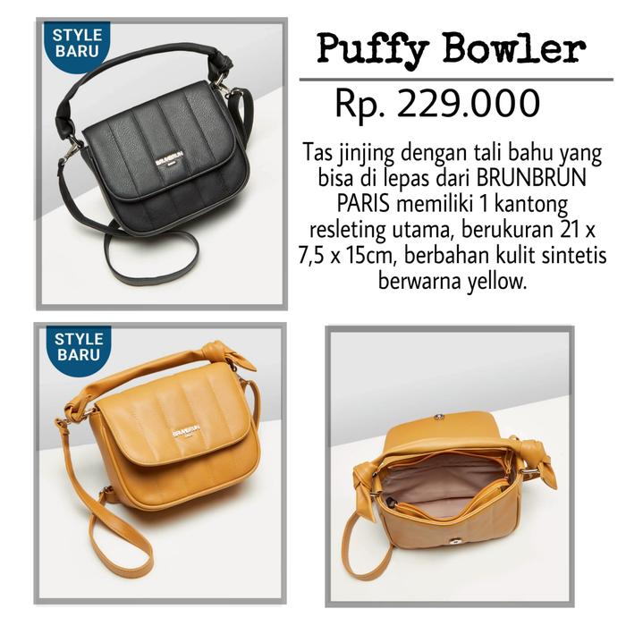 TAS PUFFY BOWLER BRUNBRUN PARIS