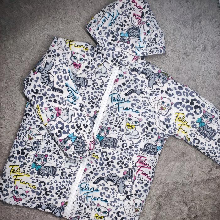 Jaket Gelembung motif Leopard