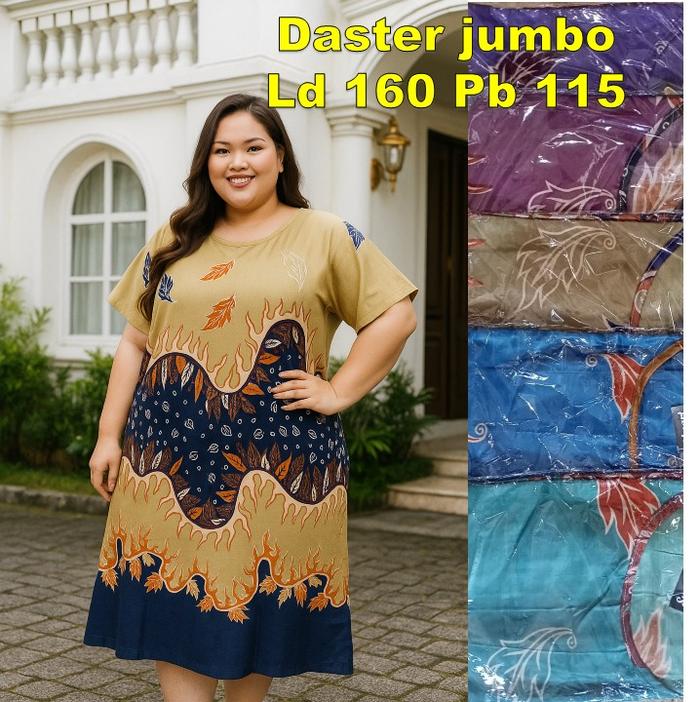 Baju Daster Wanita Jumbo Ld 160 Lengan Pendek