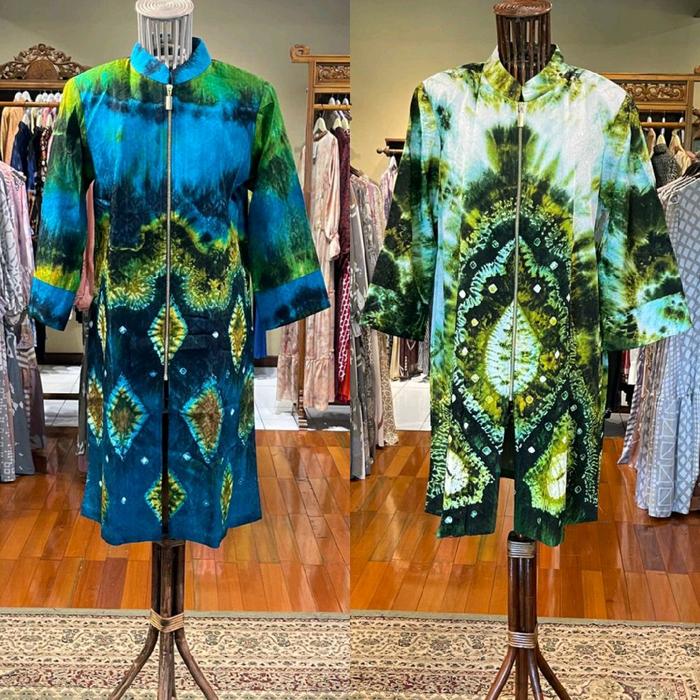 Tunik Zipper Viscos by Dian Pelangi ORIGINAL Blouse Baju Atasan Kemeja Blus Outfit Busui Kerja Kanto