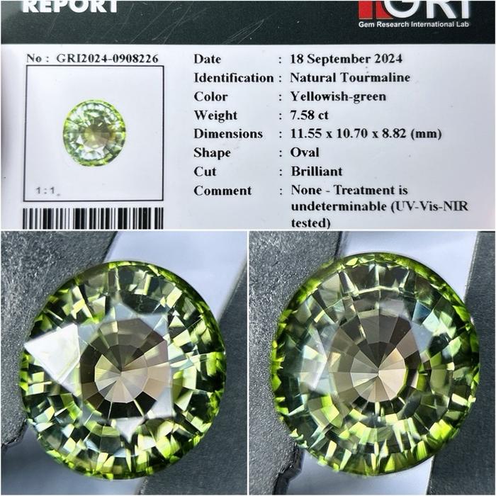 NATURAL TOURMALINE + MEMO GRI 8226