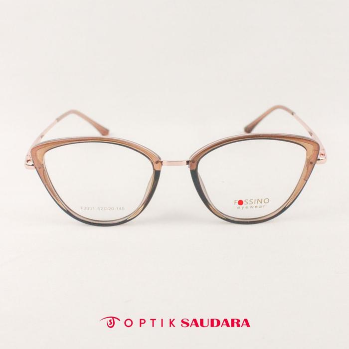 Optik Saudara - Frame Fassino - Kacamata Wanita Model Cat Eye Super Stylish F FAS3031 C5 52
