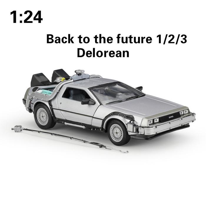 WELLY 1:24 Alloy Classic Diecast Car delorean Back to The Future part