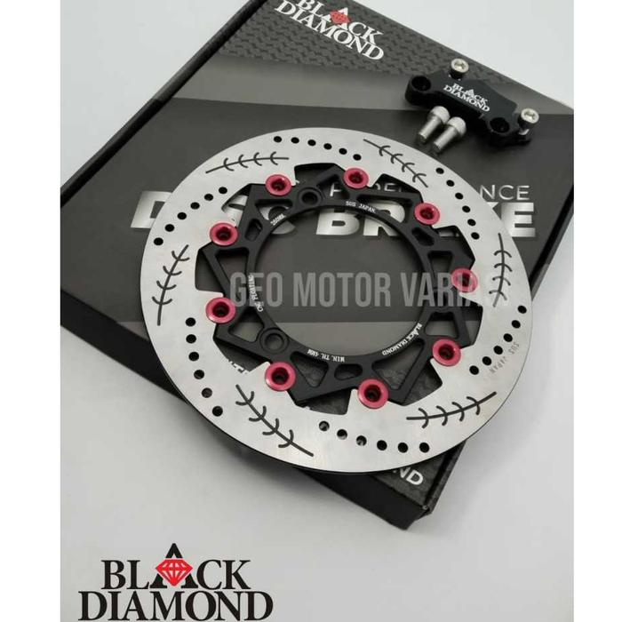 DISC PIRINGAN CAKRAM DEPAN TULANG IKAN  SUS JAPAN BLACK DIAMOND 260MM NMAX NEO S / NMAX TURBO / NMAX