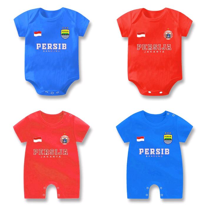 (COD)ROMPER BAYI/BAJU BOLA/JERSEY BAYI/PERSIJA/PERSIB/SETELAN BAYI/PAKAIAN BAYI/PAKAIAN ANAK/KEKINIA