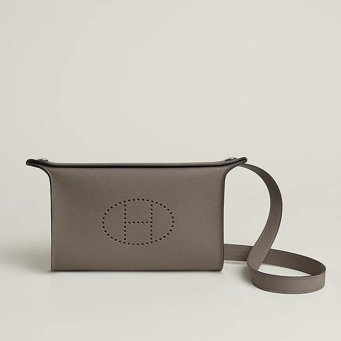 Tas Premium Wanita,HERMES,Hermes Videpoches shoulder bag,gray