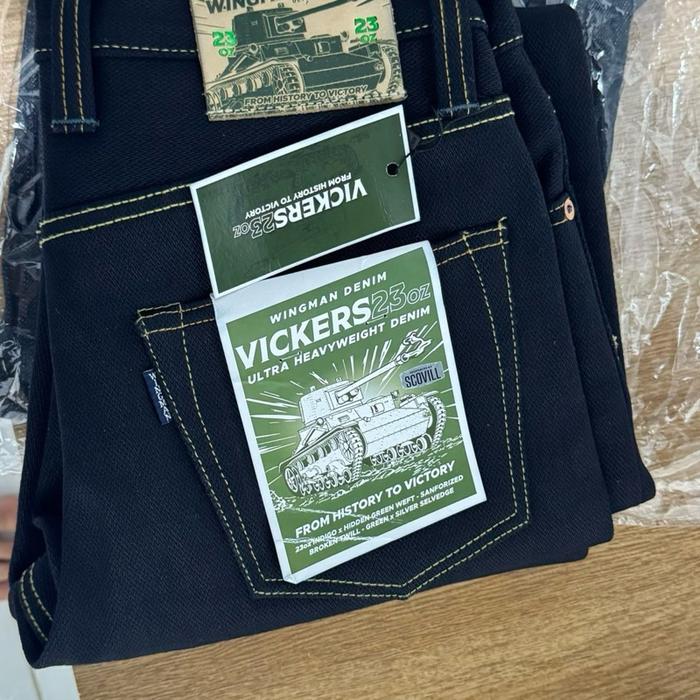 Celana Pria wingman denim green vickers 23oz