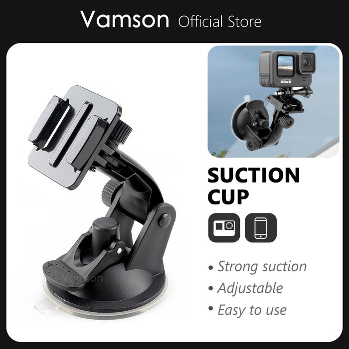 Vamson for Go Pro 8 9 Accessories 7cm Car Mount Windshield Suction