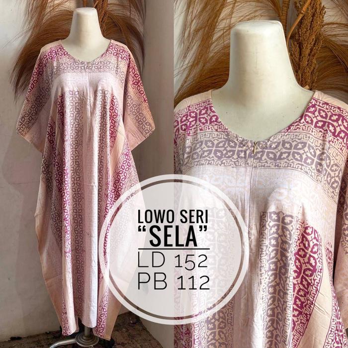 LAMOZA Daster Lowo Batik Cap Pekalongan Rayon Super Adem Busui Friendly Piyama Baju Tidur ALDA SELMA