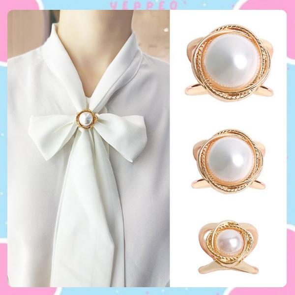 (YF) AKS2268 Aksesoris Ring Bros Model Mutiara Alloy Korea Hijab Syal Pita Kemeja Blouse Wanita