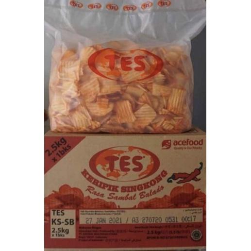 1 DUS SINGKONG BAKAR BALADO LOSS 2.5 KG TES (CEMILAN GROSIR SNACK KILOAN)