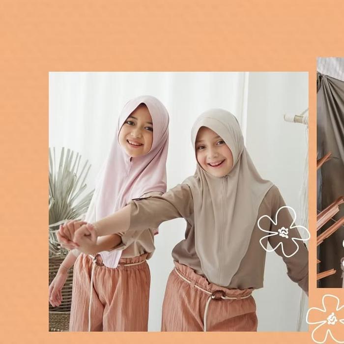 Tiermala - Khimar Hijab Bergo Amanda Adinda - Bergo Anak/ Khimar Anak/ Rayon Jersey Premium Terlaris