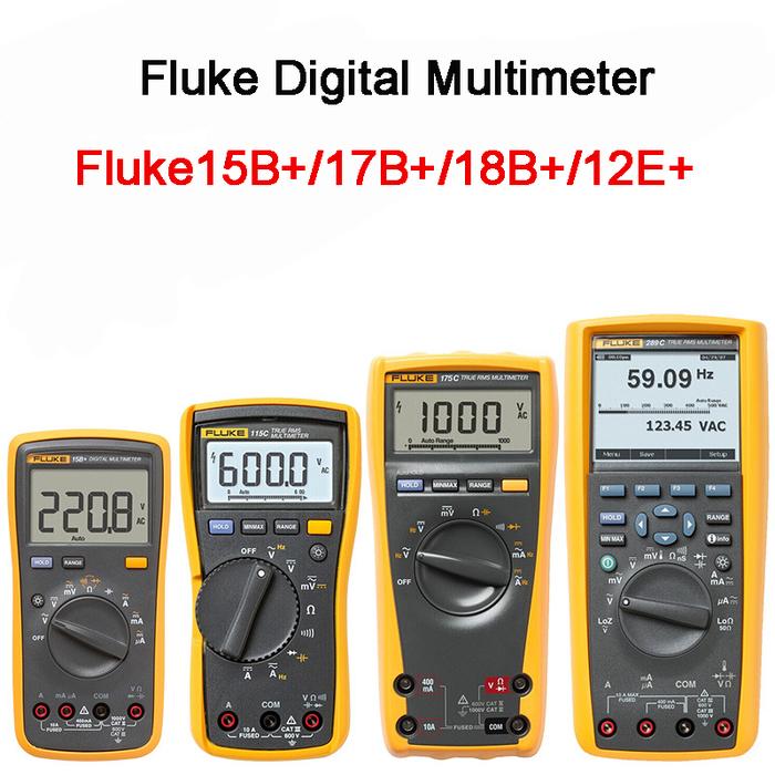 FLUKE 15B+ 17B+ 18B+ 107Digital Multimeters Auto Range Multimeter With Temperature Measurement Funct