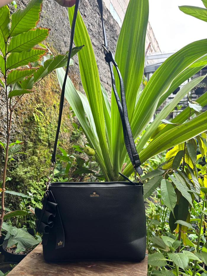 Slingbag J.estina | Slempang Jestina | Sling Bag Mini J estina | Tas Bahu Hitam Wanita