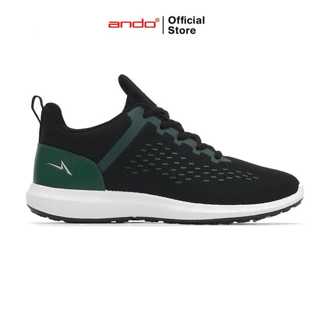 Ando Official Sepatu Sneakers Fugo Pria Dewasa - Hitam/Hijau