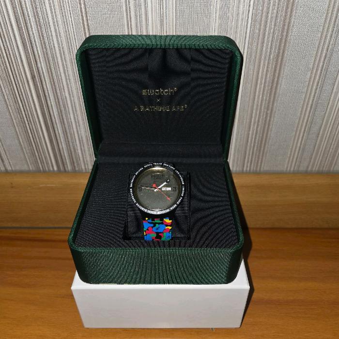 Swatch x Bape Tokyo Black Multi Camo