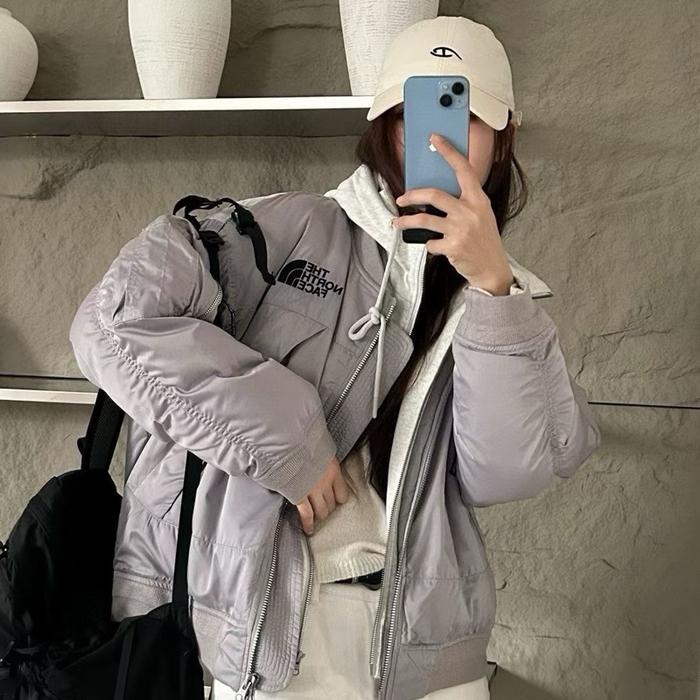 Jacket TNF Logo Printed Zip Up Double Layered Hoodie