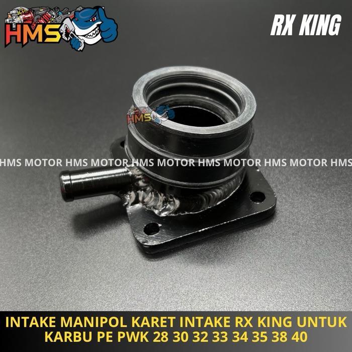 INTAKE INTEK MANIPOL KARET INTAKE RX KING UNTUK KARBU PE PWK 28 30 32 33 34 35 38 40
