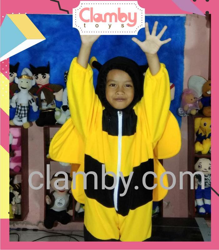 BERKUALITAS Boneka Maskot/Baju Kostum Badut Anak Karakter Hewan Lebah Bee 3D Murah