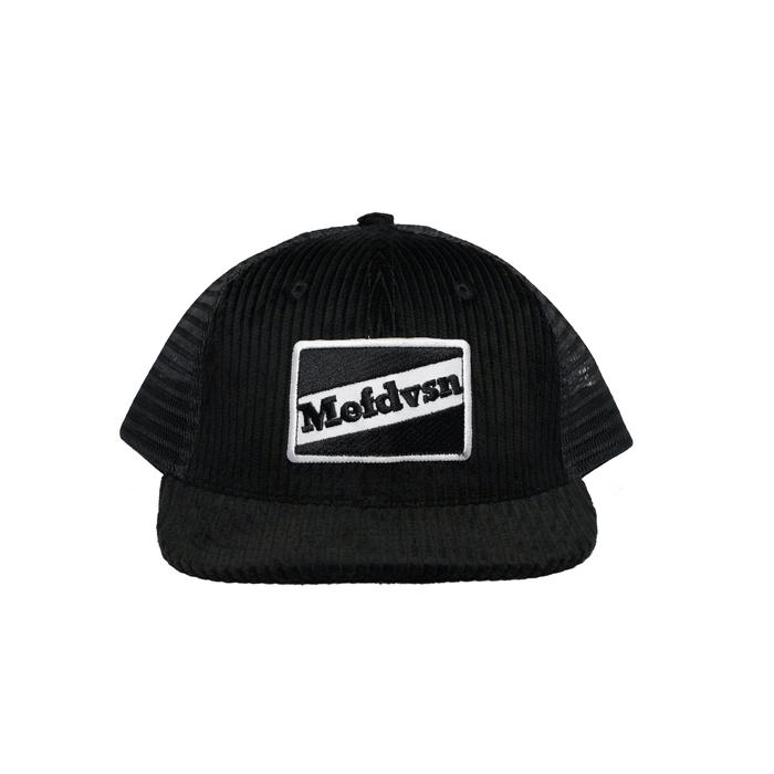 Mef Topi Trucker Jaring Dvsn Hitam Bahan Corduroy