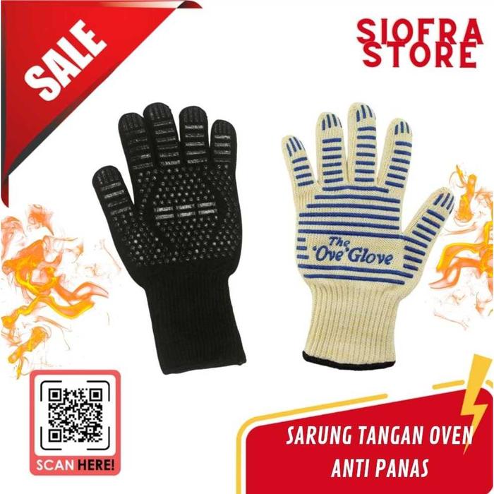 Sarung Tangan Oven Anti Panas Suhu 500 Derajat Celcius Oven