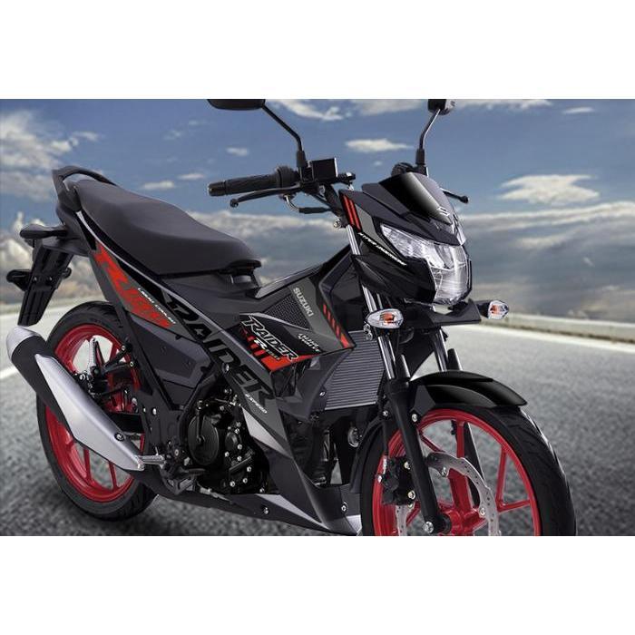 Striping Sticker Set Satria Fu Fi Injeksi Titan Black Versi Raider SGP [NTS]