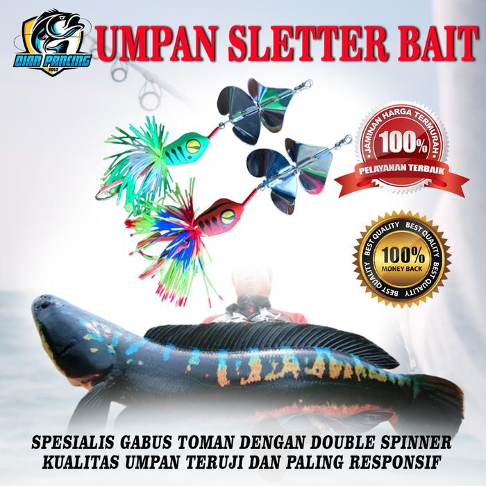 Sletterbait Frog Buat Toman Gabus / Umpan Casting / Umpan Gabus / Umpan Toman