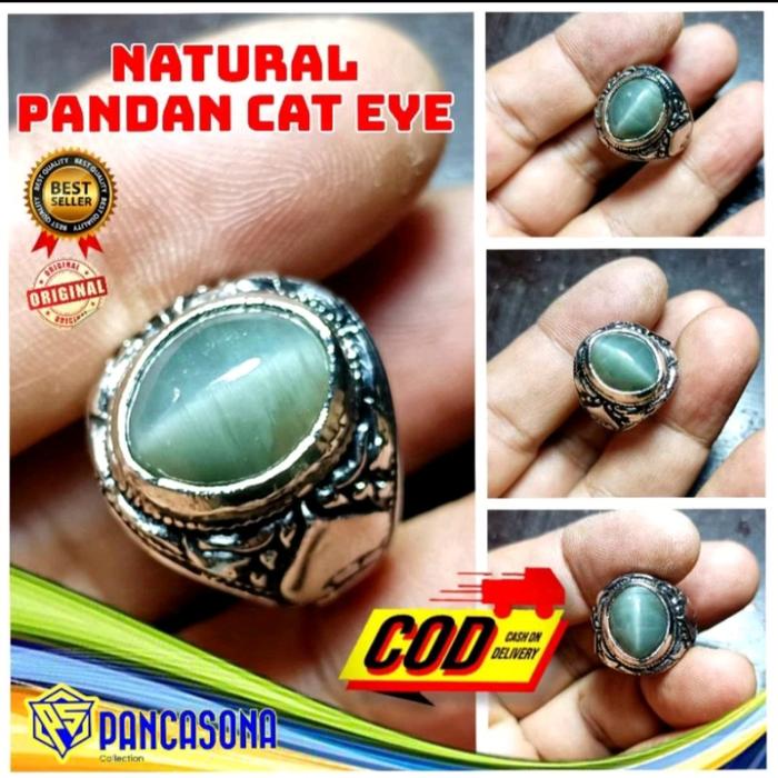 BATU AKIK PANDAN CAT EYES NATURAL 100℅ ASLI ALAM