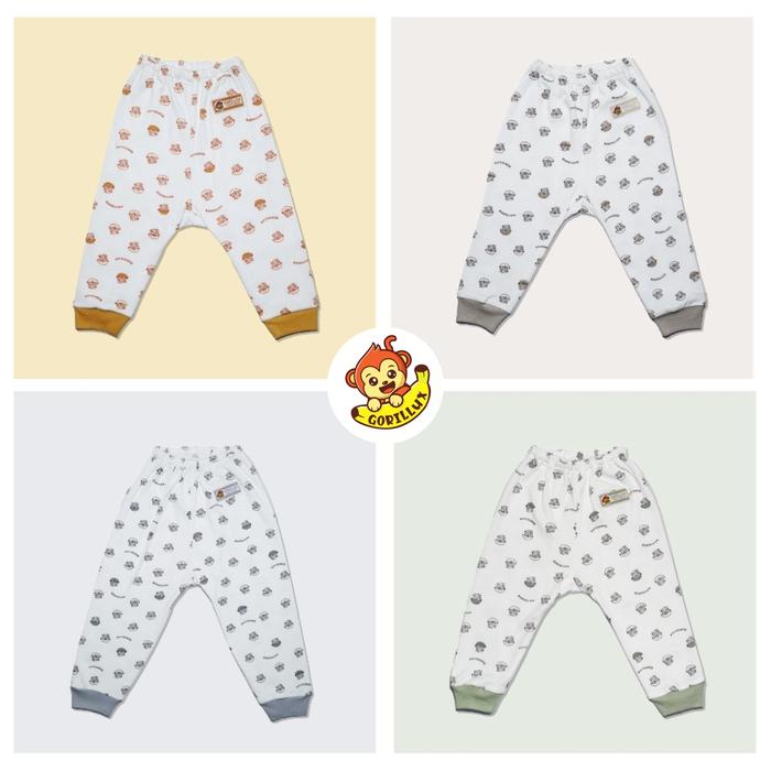 GORILLUX 1 PCS CELANA PANJANG BAYI RIB GORILLUX (0-12 BULAN) TERMURAH BEST SELLER