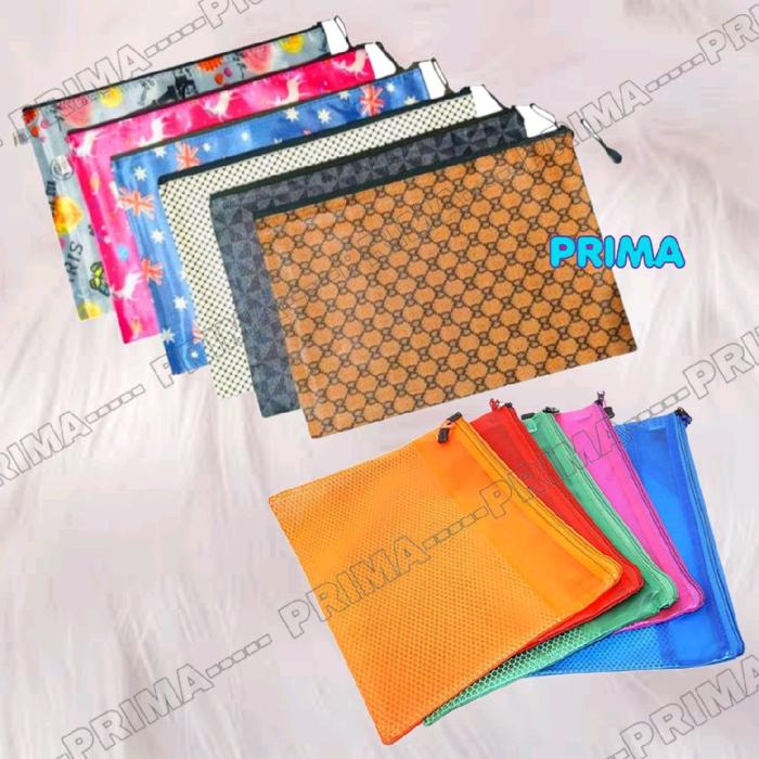 ZIPPER BAG / DOMPET RESLETING / MAP KAIN RESLETING ANTI AIR (BISA UNTUK BAWAAN BERENANG)