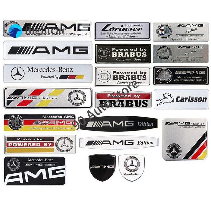 Stiker Papan Nama Badan Mobil Logam Flightcar Lencana Emblem Belakang