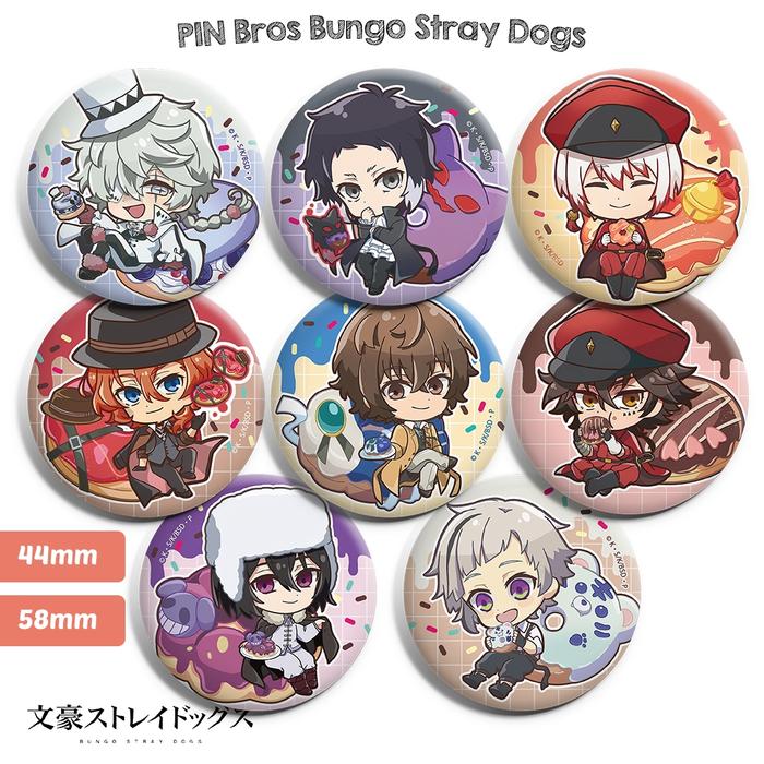 Bungo Stray Dogs Pin Glossy - Pin Anime Bungo Stray Dogs Osamu Dazai Bros Pin
