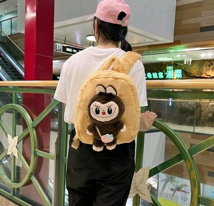 Baru Lucu Ransel Wanita Mewah Sepeda Motor Beruang Ransel Boneka Hewan Tas Sekolah Gaya Perguruan Ti
