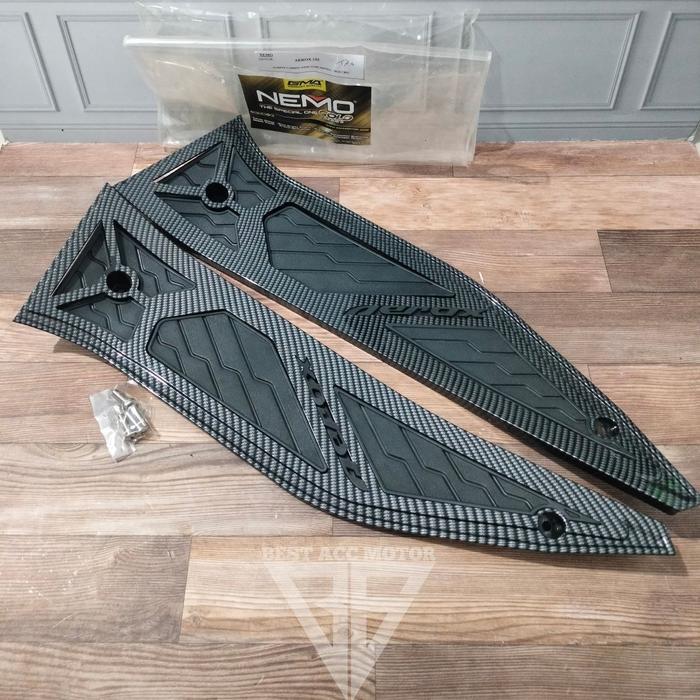 BORDES KARPET PIJAKAN KAKI AEROX 155 OLD 2017 2018 2019 2020 CARBON