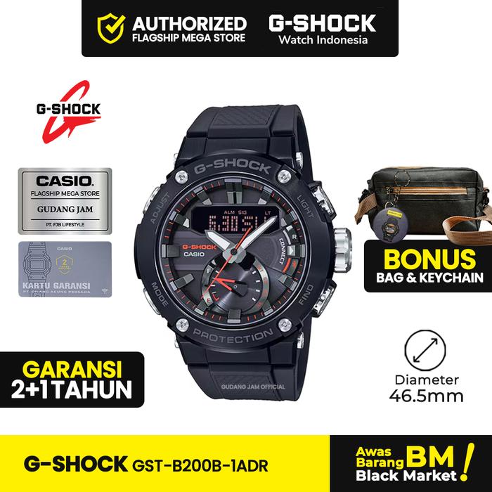 G-Shock GST-B200B-1ADR | Jam Tangan Pria Cowok | Analog Digital | Anti Air | Original | Casio G-Shoc