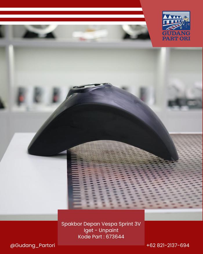 Spakbor Depan Vespa Sprint 3V Iget - Unpaint