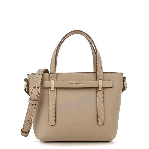 Tas Les Catino - Tas Tangan Wanita Elegan dengan Desain Minimalis dan Warna Coklat Muda